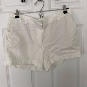J. Crew white chino shorts